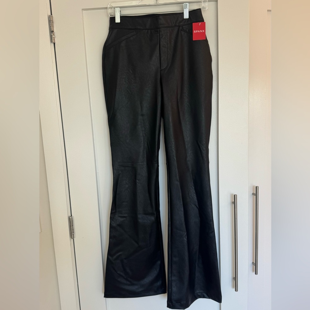 Spanx Faux Leather Flare Pants